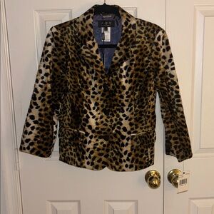 Allen B. By Allen Schwartz Animal Print Jacket NWT